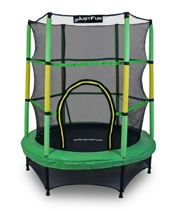Дитячий батут із внутрішньою сіткою діаметром 140 см Just Fun Різні кольори, фото 1