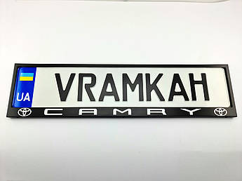 Номерна рамка для авто Toyota Camry 2018 black