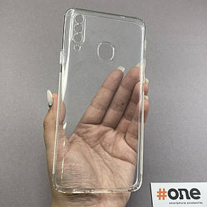 Чохол для Samsung Galaxy A20s силіконовий чохол із заглушками на телефон самсунг а20с прозорий thn