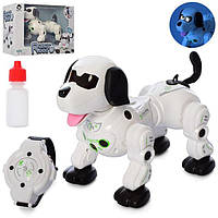 Интерактивная игрушка собака робот Robot Dog 777-602 с пультом дистанционного управления в виде часов