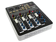 Микшерный пульт Аудио микшер Yamaha Mixer BT4000 4 канала MP3 USB Bluetooth