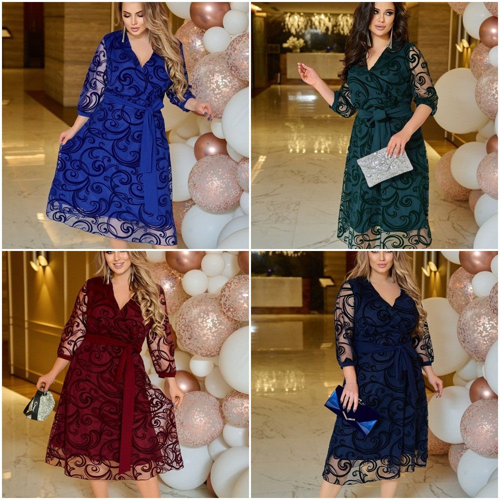 Сукня святкова міді батал