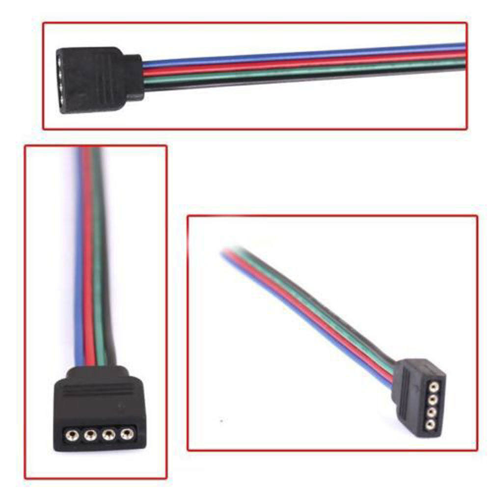 Dilux - Соединительный кабель с коннектор для светодиодной ленты RGB SMD 5050 4pin (1 jack) мама-mother - фото 3 - id-p291846950