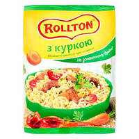 Вермишель быстрого приготовления Rollton на домашнем бульоне с курицей 60 г