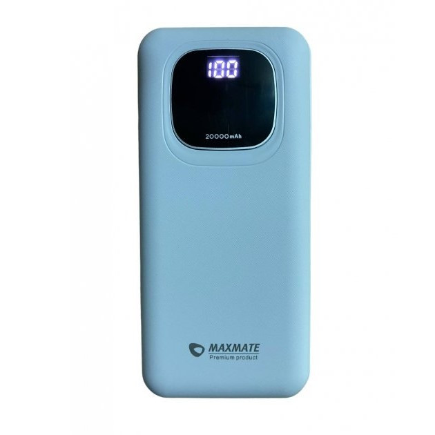 Зарядний пристрій повербанк Power Bank Maxmate MMP-20C 20000 mAh Білий