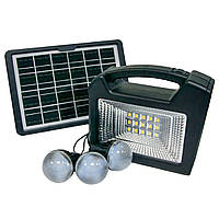 Портативная солнечная станция GDTIMES GD-103 30W, повербанк с фонарем и зарядкой от солнца (TS)