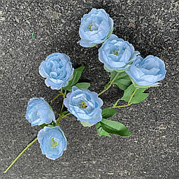 Гілка Троянда піоноподібна 76 см. блакитний