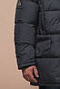 Стильна куртка чоловіча зимова графітова модель 27055, фото 2