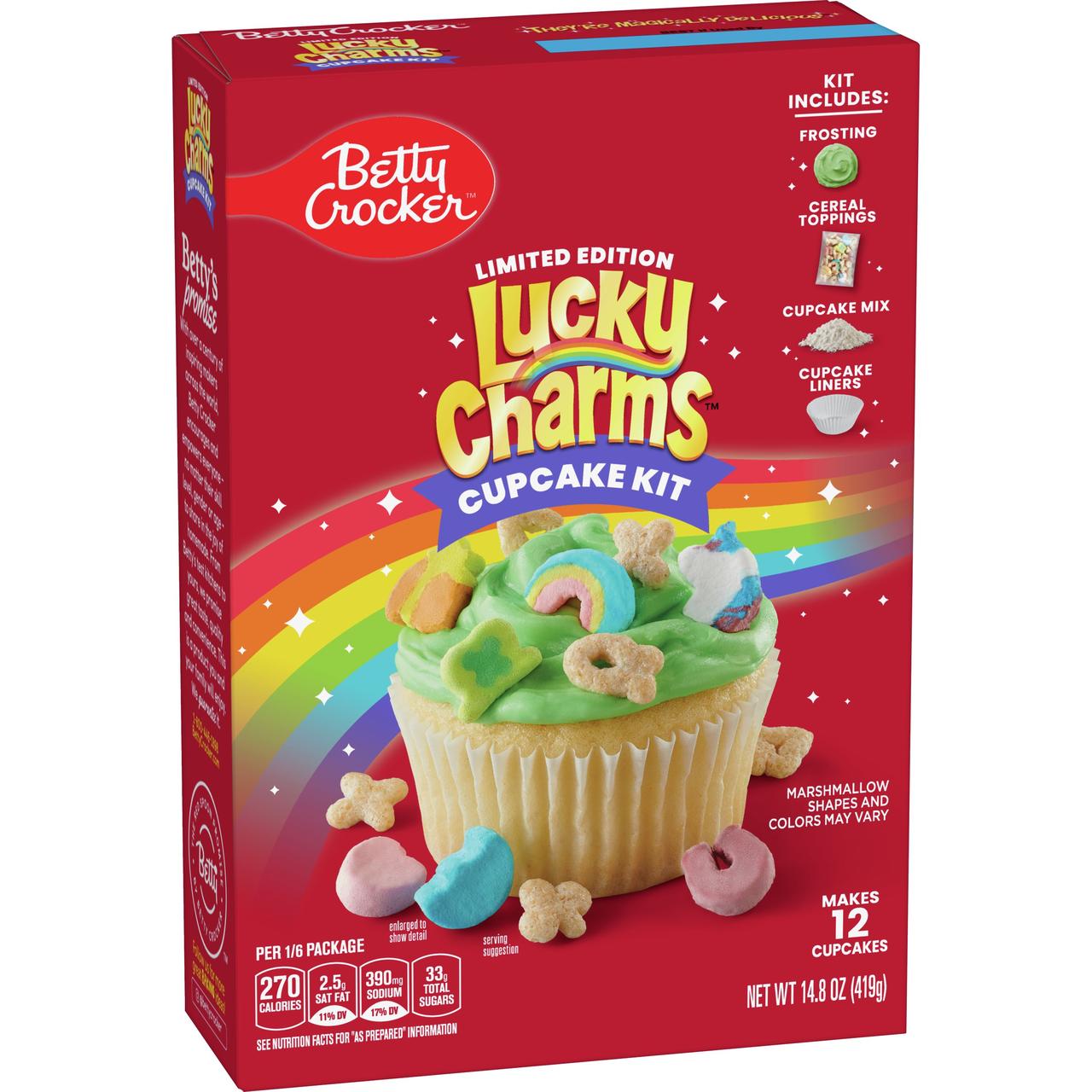 Суміш для приготування кексів Lucky Charms Cupcake Kit 419g