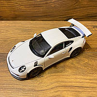 Іграшкова машинка металева Porsche 911 GT3 RS NEX, біла, інерція, відкр двері, капот, 19*7*6см, 24080W, фото 4