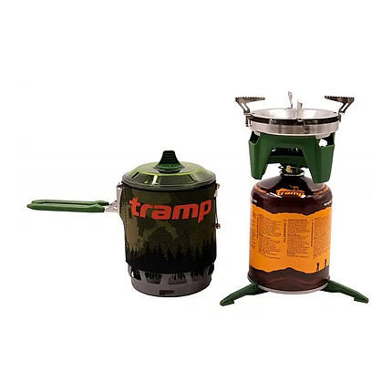 Система для приготування їжі Tramp 0,8 л олива TRG-049-olive, фото 1