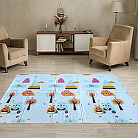Дитячий ігровий килимок Морський світ – Ліс 150х200х1 см з сумкою складаний килимок-трансформер (№271)
