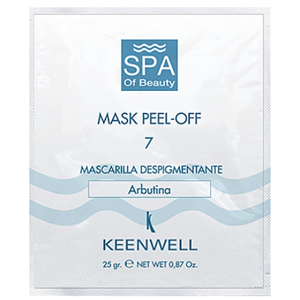 Альгінатна маска для обличчя Keenwell Spa Of Beauty Mask Peel-Off 7 Whitening with Arbutine 25 г, фото 1