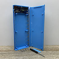 Корпус для Power Bank, повербанк (8 элементов 18650) PD-QC 3.0 QC 4.0 вход Type-c Micro USB ФОНАРИК! Blue