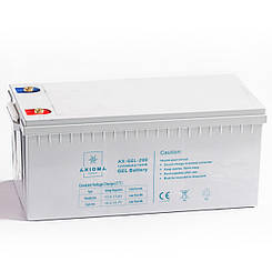 Акумулятор гелевий 200Ач 12В, модель - AX-GEL-200, AXIOMA energy