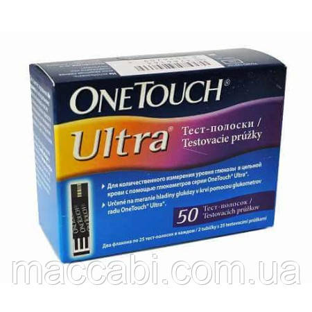 Тест-полоски Ван Тач Ультра (One Touch Ultra), 50шт: продажа, цена в ...