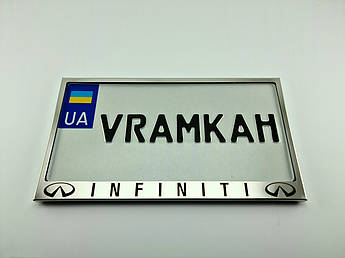 Номерна рамка для авто INFINITI, рамка під американський номер