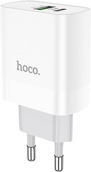 Мережевий зарядний пристрій HOCO C80A Rapido PD20W+QC3.0 white