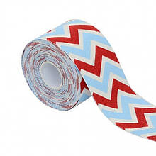 Тейп Кінезіо 5 см, кольорова геометрія, кінезіологічна стрічка Kinesiology Tape, 5 см