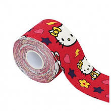 Тейп Кінезіо 5 см, Hello Kitty, кінезіологічна стрічка Kinesiology Tape, 5 см