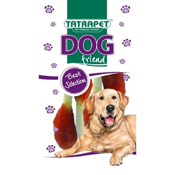Ласощі для собак кальцієві кісточки з куркою та качкою TatraPet DOG friend 40 г