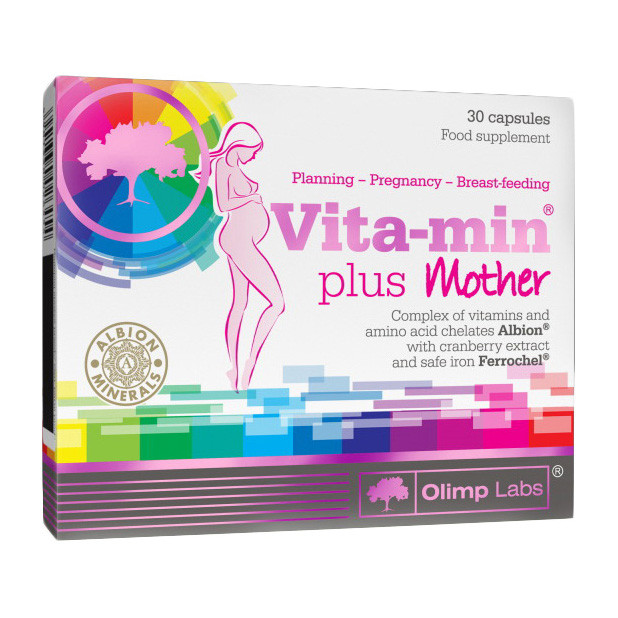 Пренатальные витамины Olimp Vita-Min Plus Mama 30 caps для беременных - фото 1 - id-p1747928762