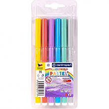 Фломастер 6 кольорів CENTROPEN пастель 7550/06 MZOPT