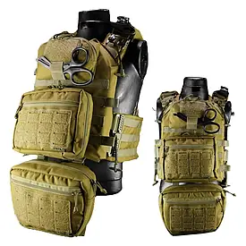 Плитоноска комплект, Напашник, Адмінка, каркасні підсумки АК coyot Cordura 1000 D