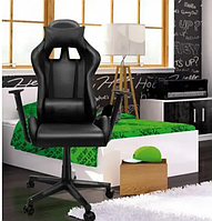 Геймерское раскладное кресло игровое для геймеров Bonro Elite геймерский стул компьютерный игровой черный