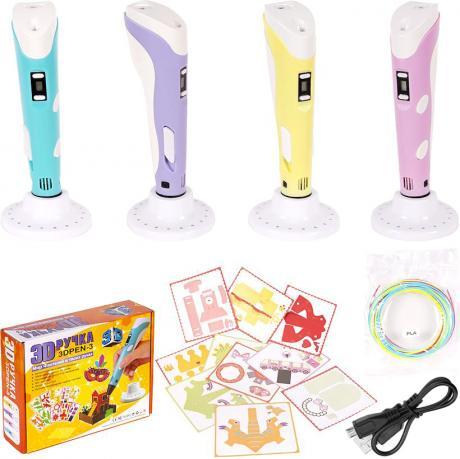 3D Ручка - 3 NEW с трафаретами DX008 USB MZOPT