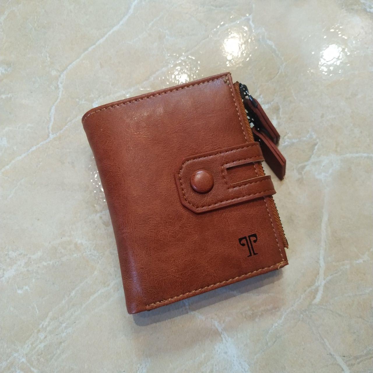 Чоловічий гаманець портмоне з екошкіри. Стильний, практичний, дуже зручний Коричневий світлий