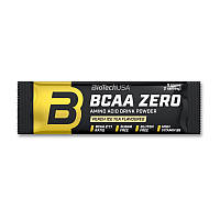 Порционные аминокислоты ВСАА BioTech BCAA Zero 9 g green apple