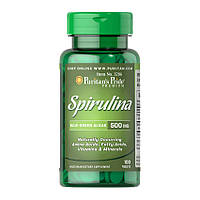 Органическая спирулина Puritan's Pride Spirulina 500 mg 100 tablets 100 tablets