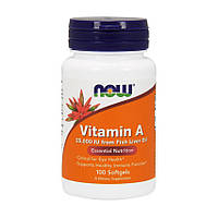 Витамин А Now Foods Vitamin A 7500 mcg 25,000 IU 100 softgels