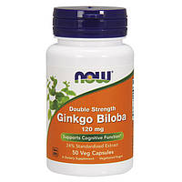 Гинкго билоба Now Foods Ginkgo Biloba 120 mg Double Strength 50 veg caps