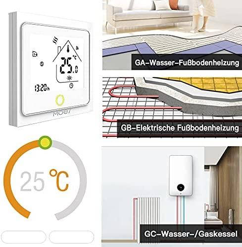 Термостат MOES ZigBee, интеллектуальный беспроводной водяной бойлер с ...