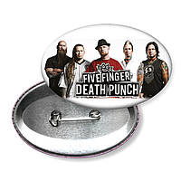 Значок Five Finger Death Punch американская грув-метал-группа