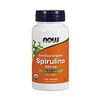 Органическая спирулина Now Foods Spirulina 500 mg organic 100 tabs