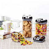 Органайзер для сипучих Food Storage Container 6 Контейнерів, Набір пластикових контейнерів для круп, фото 4