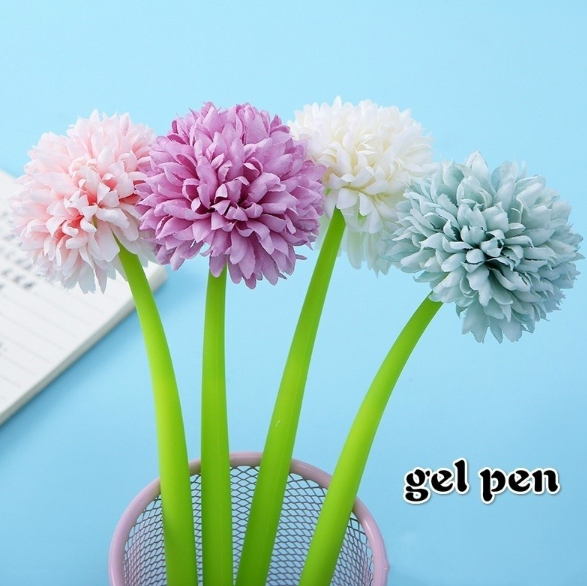 Ручка Півонія pencil flowers PF2, Ручка гелева Квітка