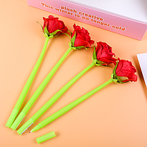 Гелева ручка Червоні троянди pencil flowers PF2, Ручка Квітка, Ручка Квітка, фото 2