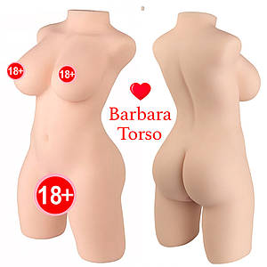 Мастурбатор торс Barbara Torso 56 см вагіна-попка та груди у формі жіночого тіла
