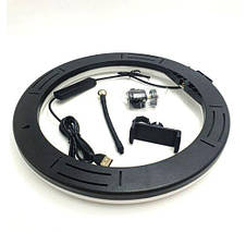 RGB лампа 33см MJ33 Кільцева Black (Уцінка), фото 3