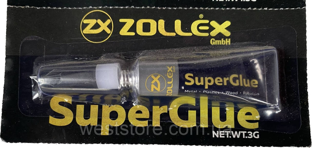 Клей (суперклей) універсальний zollex 3 г