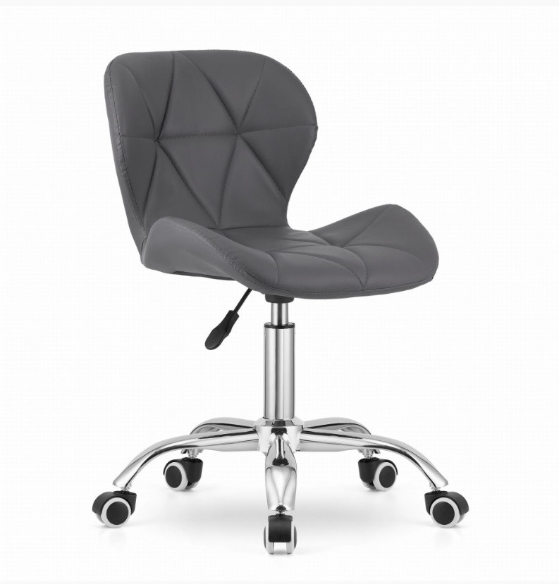 Крісло поворотний стілець на колесах AVOLA. Колір темно-сірий., фото 1