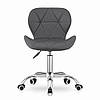 Крісло поворотний стілець на колесах AVOLA. Колір темно-сірий., фото 2