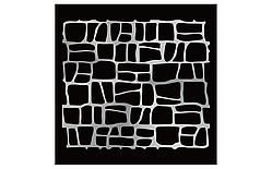 Трафарет "Дикий камінь-1" 590х660мм товщина 0,5 мм