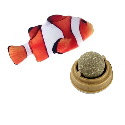 Набір м'ята для кота та іграшка Немо з котячою м'ятою