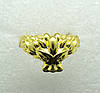 Каблучка чоловіча або жіноча Золотий дракон з милою гривою розмір 20, фото 5