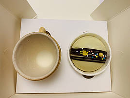 Набір: 1 їстівна чашка печиво біла та 1 шоколадна бомбочка біла 300010